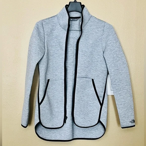 THE NORTH FACE Women's Jacket Zipper Front Grey Black Size XS - Picture 3 of 15